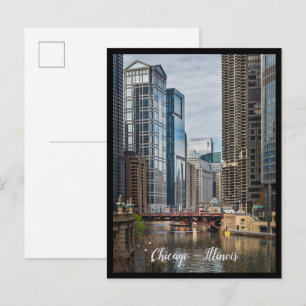 Chicago City, Illinois Postcard Postkarte