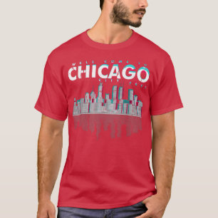 Chicago City Skyline Lights at Night Urban Cover A T-Shirt