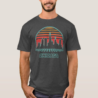Chicago City yline 80S Style Freunde T-Shirt