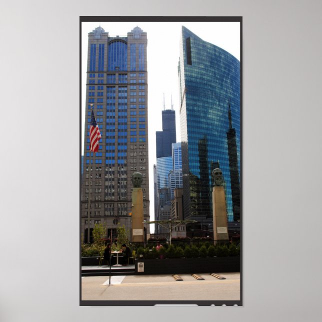 Chicago Cityscape 7 Poster (Vorne)