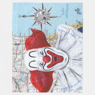 Chicago Clown Fleecedecke
