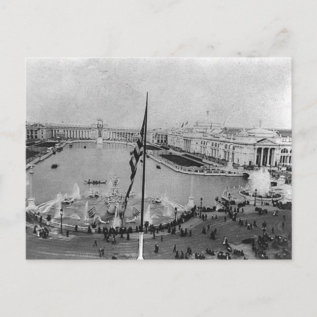 Chicago Columbia Exposition, Grand Basin Postkarte (Vorderseite)