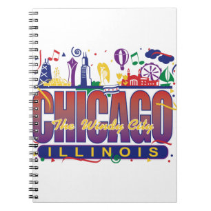 Chicago Confetti Notizblock