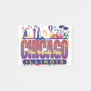 Chicago Confetti Post-it Klebezettel