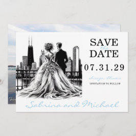 Chicago Couple Save The Date