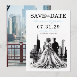Chicago Couple Save The Date