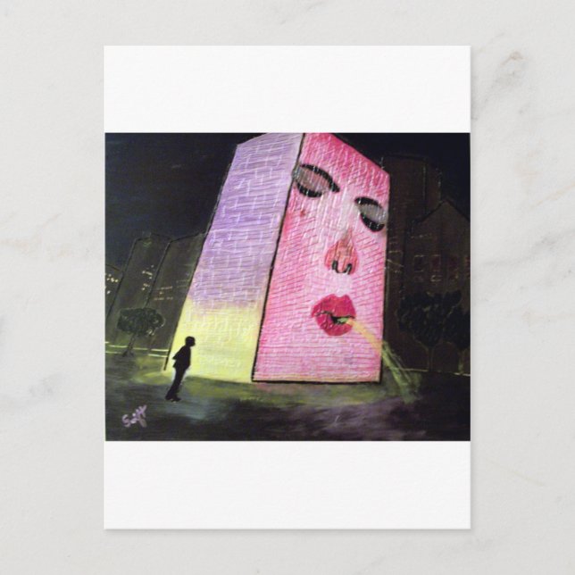 Chicago Crown Fountain: Millennium Park Postkarte (Vorderseite)