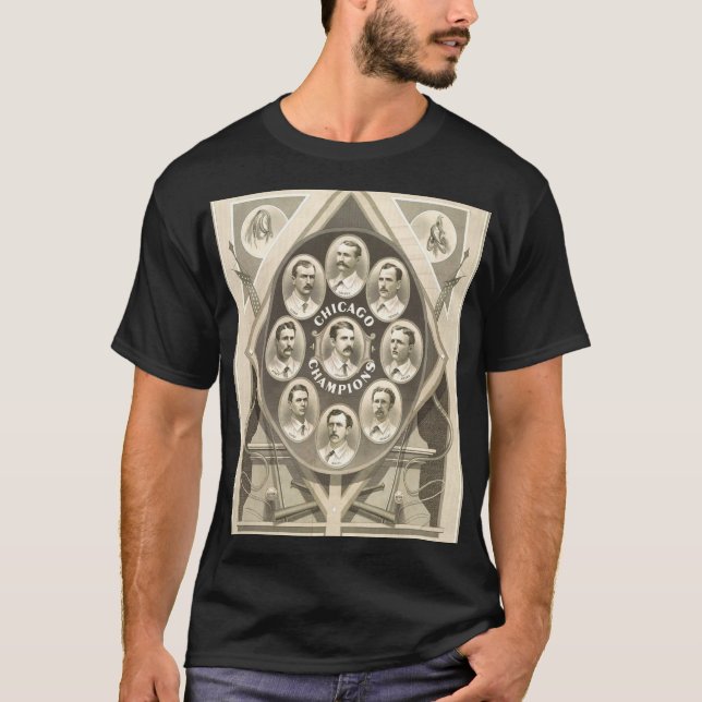 Chicago Cubs-Gewinn der 1. nationale Wimpel T-Shirt (Vorderseite)