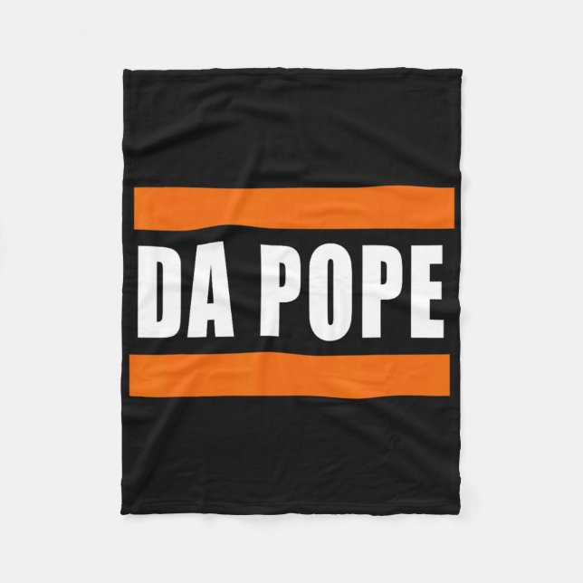 Chicago Da Pope Funny Spaß Fleecedecke (Vorderseite)