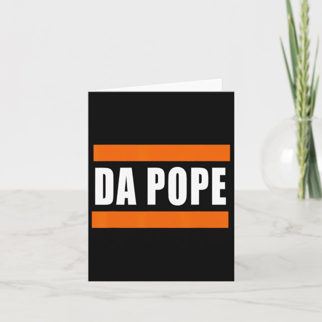 Chicago Da Pope Funny Spaß Karte (Vorderseite)