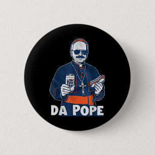 Chicago Da Pope Funny Spaß Katholisch Button