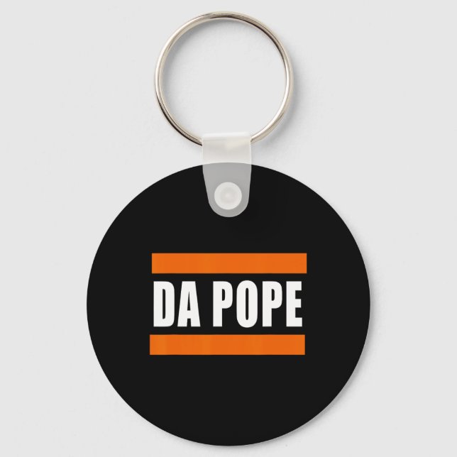 Chicago Da Pope Funny Spaß Schlüsselanhänger (Vorderseite)