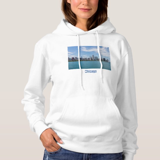 Chicago Day Cityscape Hoodie (Vorderseite)
