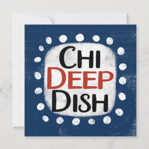Chicago Deep Dish Grußkarte Karte