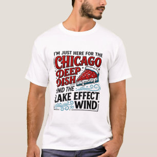 Chicago Deep Dish Pizza und Seewind T-Shirt