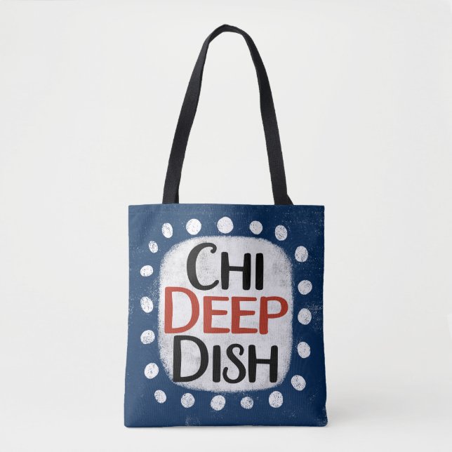 Chicago Deep Dish Tote Bag Tasche (Vorderseite)