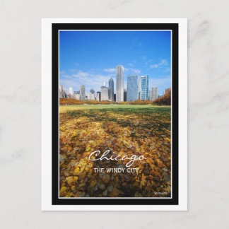 Chicago, die WINDIGE STADT Postkarte