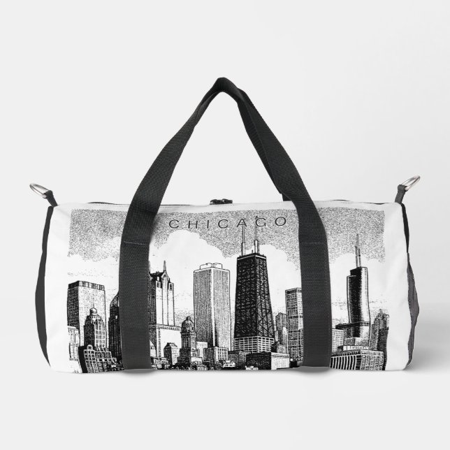 Chicago Duffel Sac d'impression Couper le sac à co (Recto)