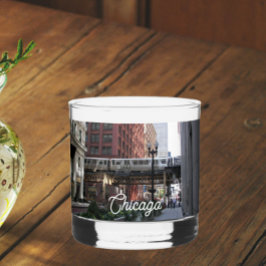 Chicago Elevated Loop Bahn Whiskyglas