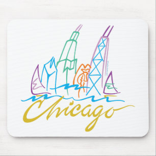 CHICAGO-EMB MOUSEPAD