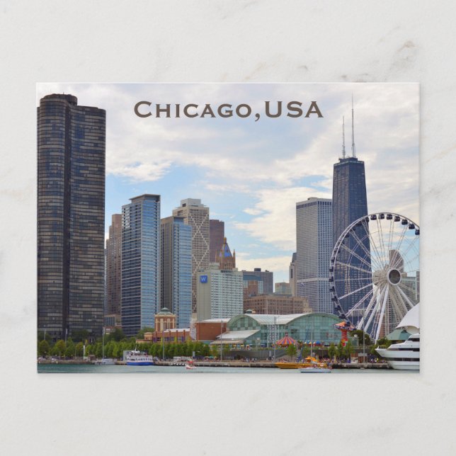 Chicago, États-Unis Carte postale de voyage touris (Devant)