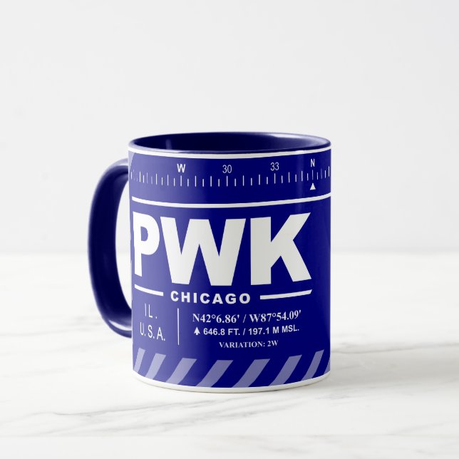 Chicago Executive Airport PWK Mug (Devant gauche)