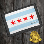 Chicago Fahne Mode, Illinois USA / Patriots Trifold Geldbörse<br><div class="desc">Patriotische Wallets mit USA Staat von Illinois Fashion mit Chicago Fahne - Liebe mein Land,  Reisegeschenke,  Opa Geburtstag,  nationale Patrioten / Sportfans</div>