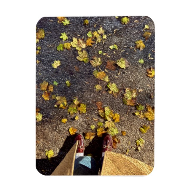 Chicago Fall Grußkarte Magnet (Vertikal)