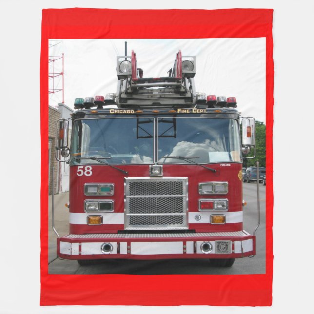 Chicago Fire Dept. Truck Company 58 Fleecedecke (Vorderseite)