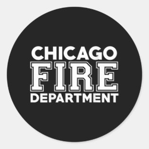 Chicago Fire Rescue Department Feuerwehrmann Runder Aufkleber