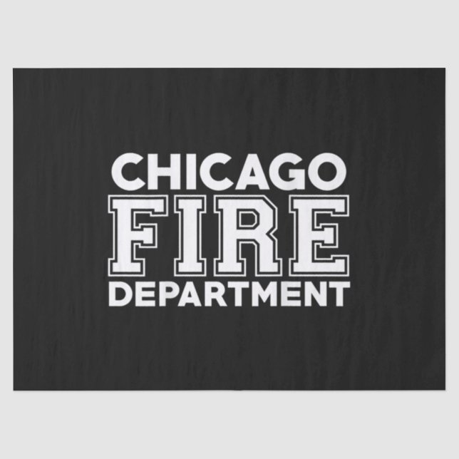 Chicago Fire Rescue Department Feuerwehrmann Seidenpapier (Vorderseite)