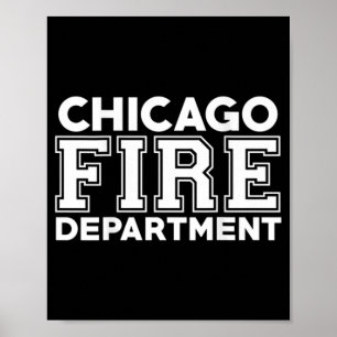 Chicago Fire Rescue Department Firefighter Poster