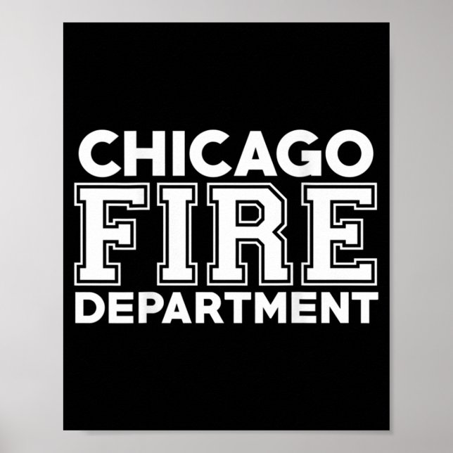 Chicago Fire Rescue Department Firefighter Poster (Vorne)