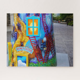 Chicago Fire Story Lighthouse Jigsaw Puzzle