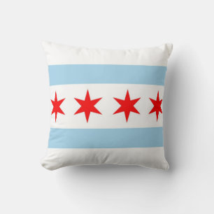 Chicago Flag, Illinois American MoJo Pillow Kissen