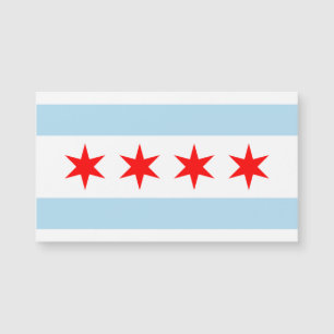 Chicago Flag Magnetkarte