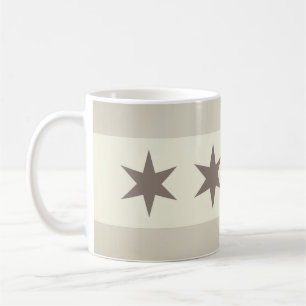 Chicago Flag Noir Kaffeetasse