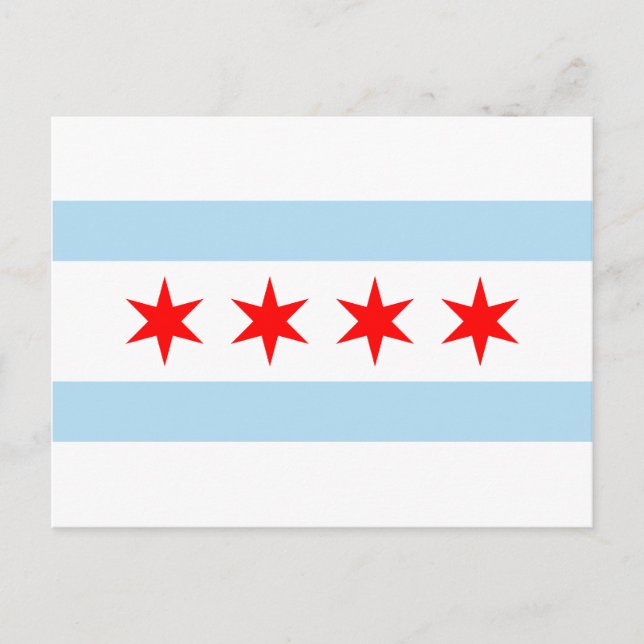 Chicago Flag Postkarte (Vorderseite)