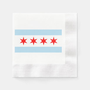 Chicago Flag Serviette