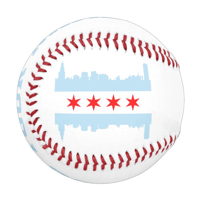 Chicago Flag Skyline Baseball (Vorderseite Links)