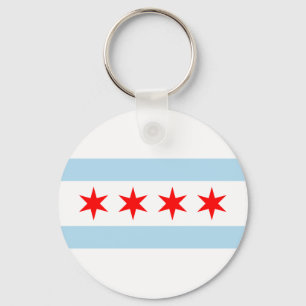 Chicago Flag Souvenir Schlüsselanhänger