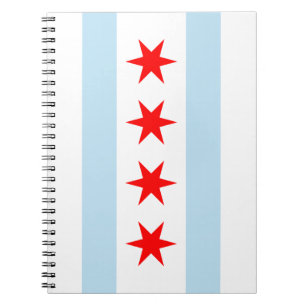Chicago Flag Spiral Notebook Notizblock