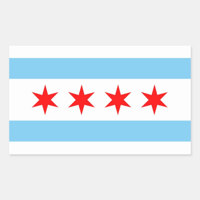 Chicago Flag Sticker (Vorderseite)
