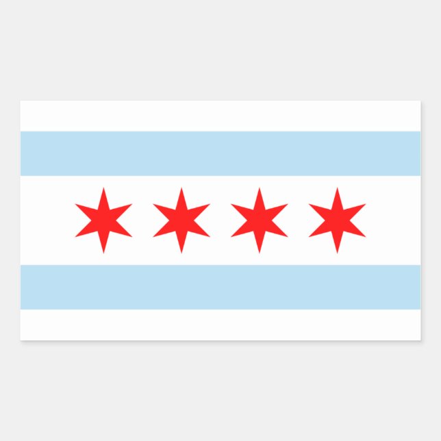 Chicago Flag Sticker (Vorderseite)
