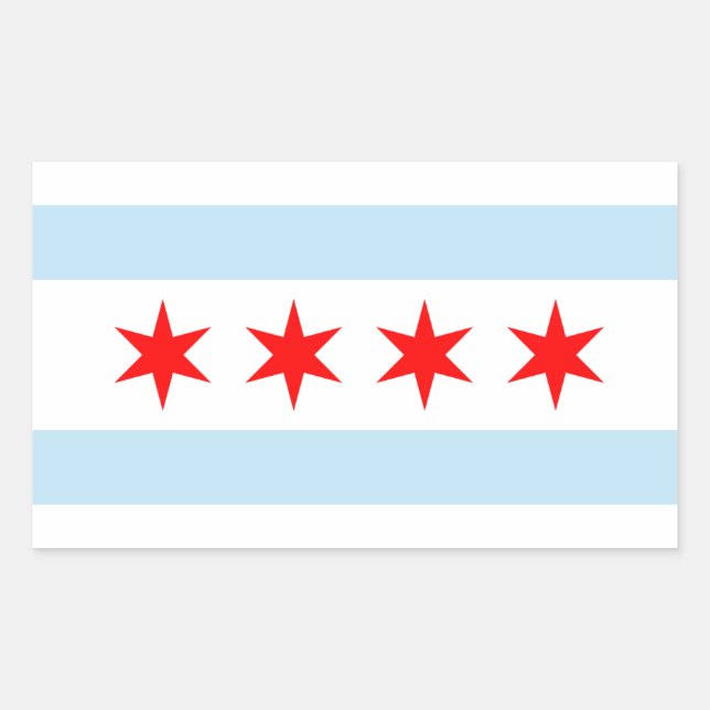 Chicago Flag Stickers (Vorderseite)