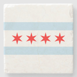 Chicago Flag Stone Untersetzer