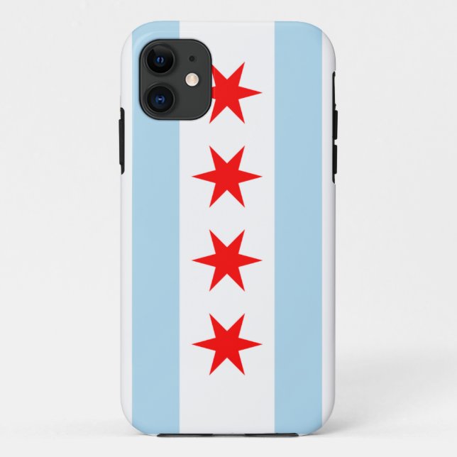 Chicago-Flagge Case-Mate iPhone Hülle (Rückseite)