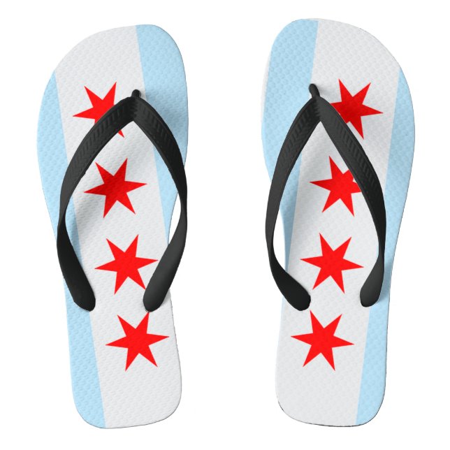 Chicago-Flagge Flip Flops (Fußbett)