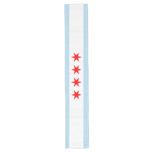 Chicago-Flagge Großer Tischläufer