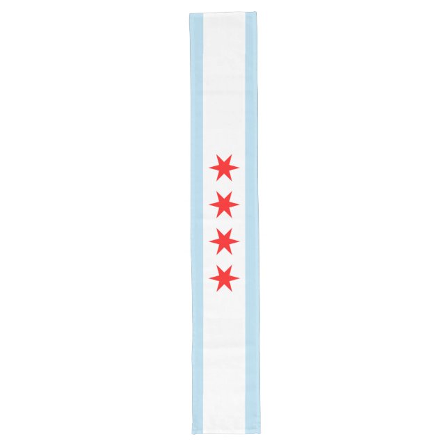 Chicago-Flagge Großer Tischläufer (Vorderseite)